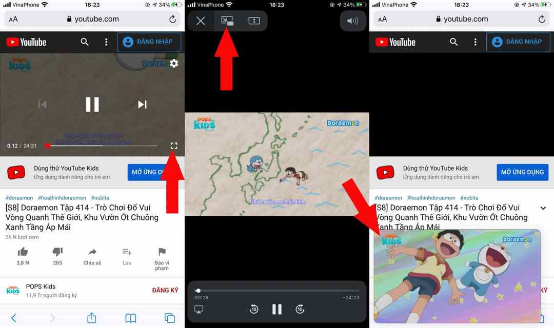 Chức năng Picture-in-Picture iOS 14 trở đi hỗ trợ chia màn hình