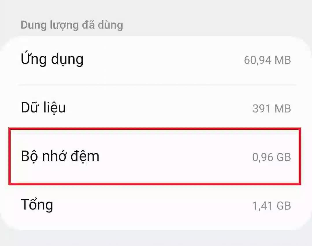 Tầng dữ liệu của bộ nhớ đệm