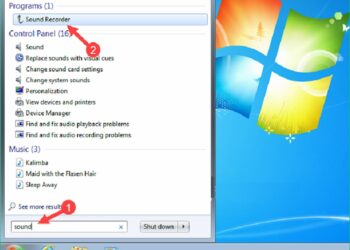 Cách ghi âm trên máy tính Win 7 không cần phần mềm đơn giản